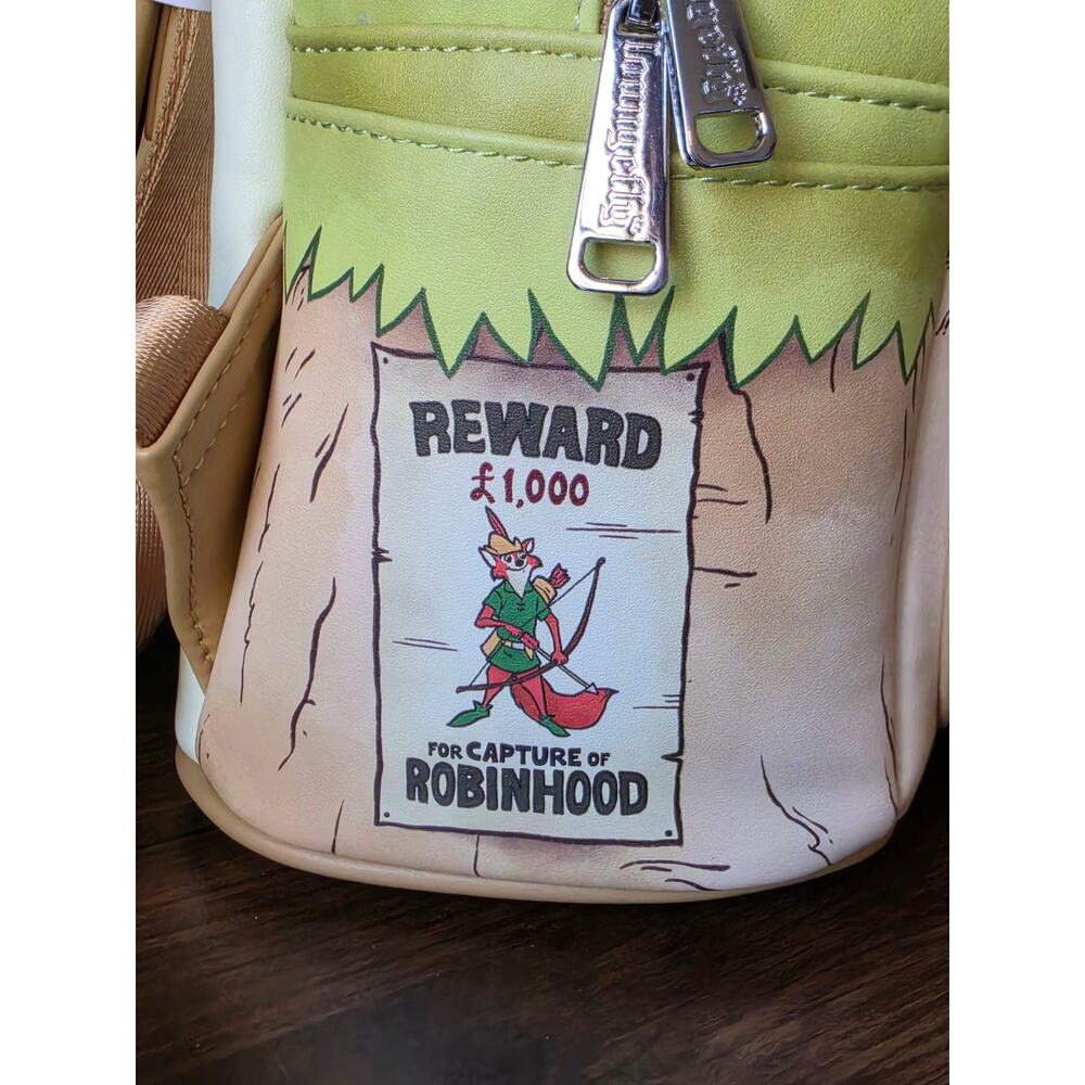 New Loungefly Disney Robin Hood Prince John Carriage Mini Backpack (LE1700) - Picture 4 of 7